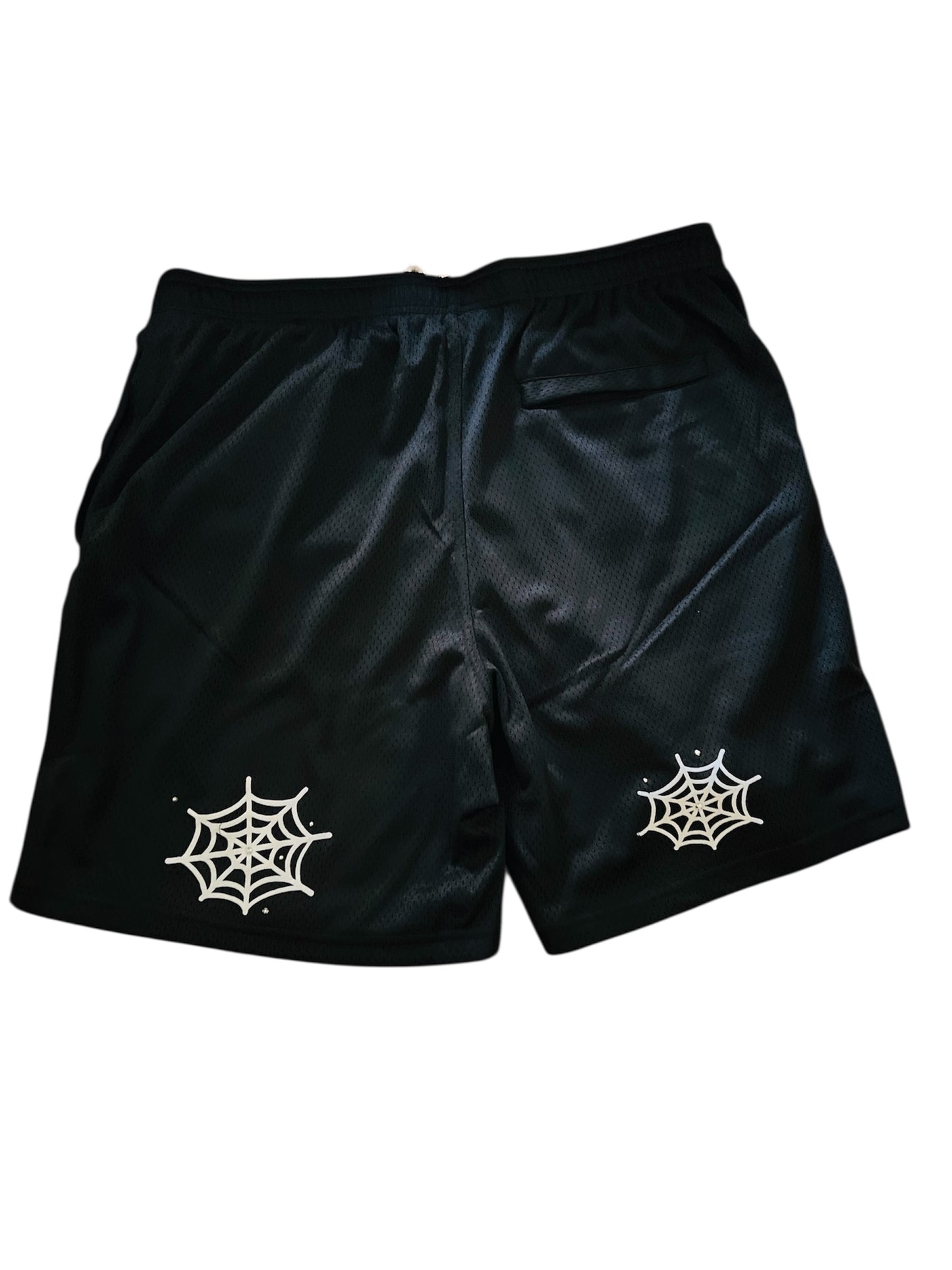 Black Y2K Widow Jersey Shorts- BLK