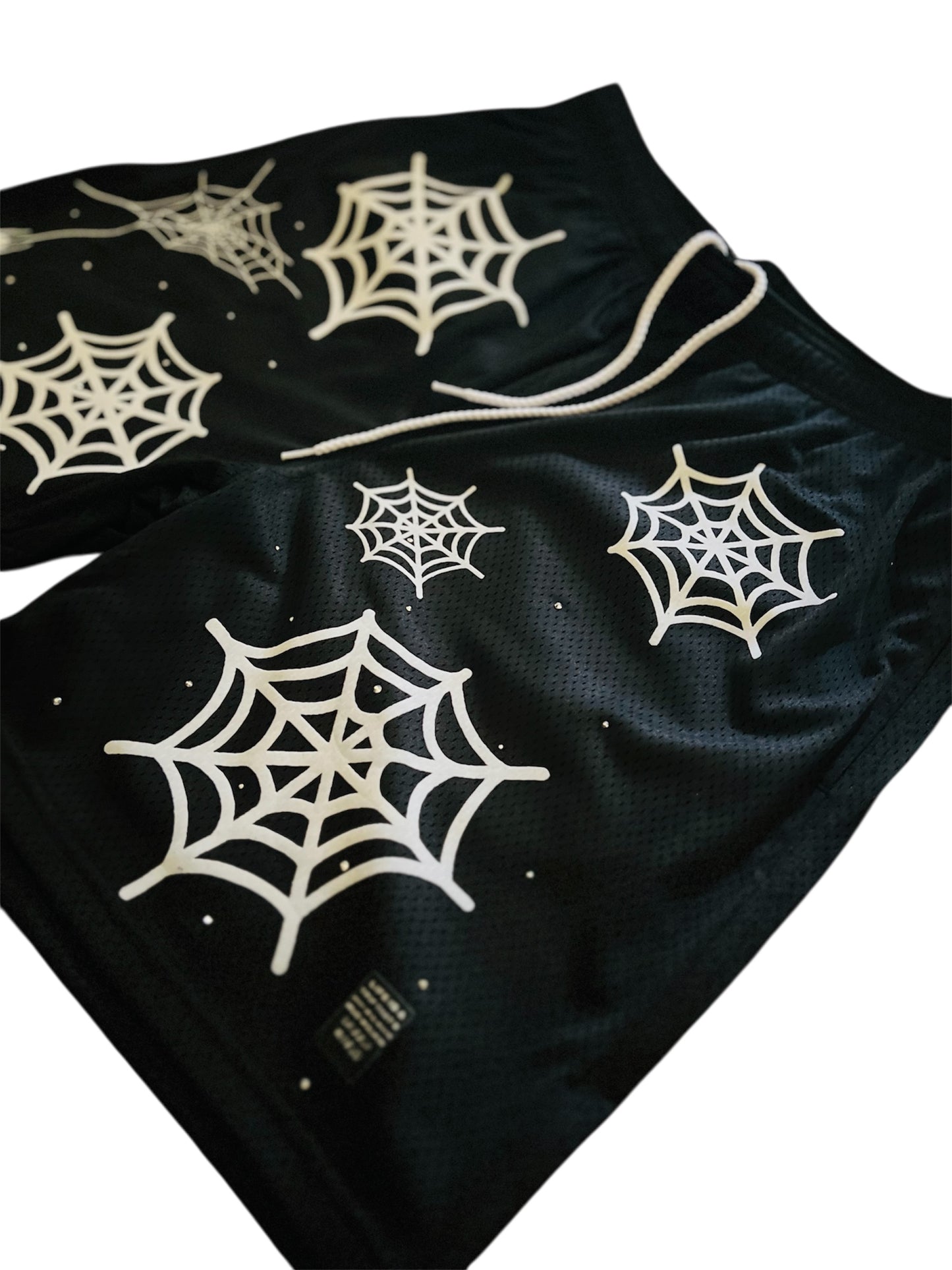 Black Y2K Widow Jersey Shorts- BLK