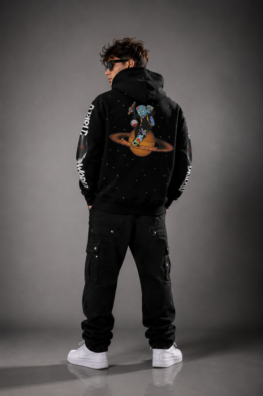 Y2K Zombie Skater Hoodie – DrizzloWorld Streetwear Graphic Pullover