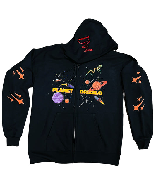 Planet Y2K Rhinestone UFO Jacket- BLK