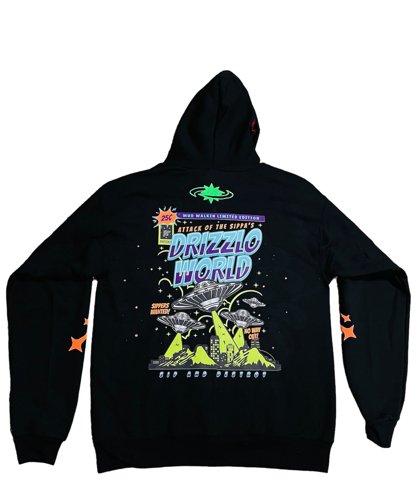 Planet Y2K Rhinestone UFO Jacket- BLK