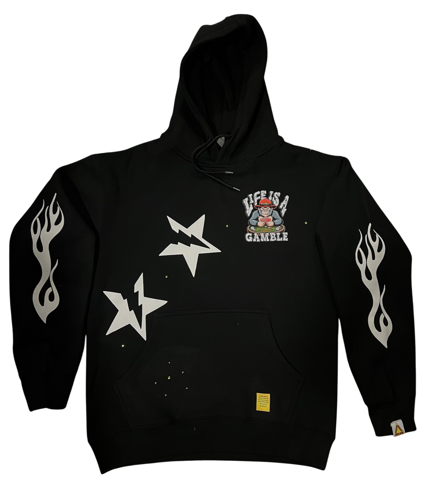 Life Is A Gamble Hoodie- BLK