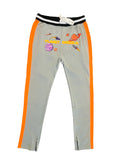 Planet UFO Trackpants- ORANGE/GRY
