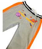 Planet UFO Trackpants- ORANGE/GRY