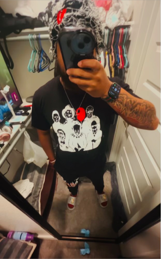 Crazy Friends Graphic Tee- BLK Menswear Top Streetwear Tshirt
