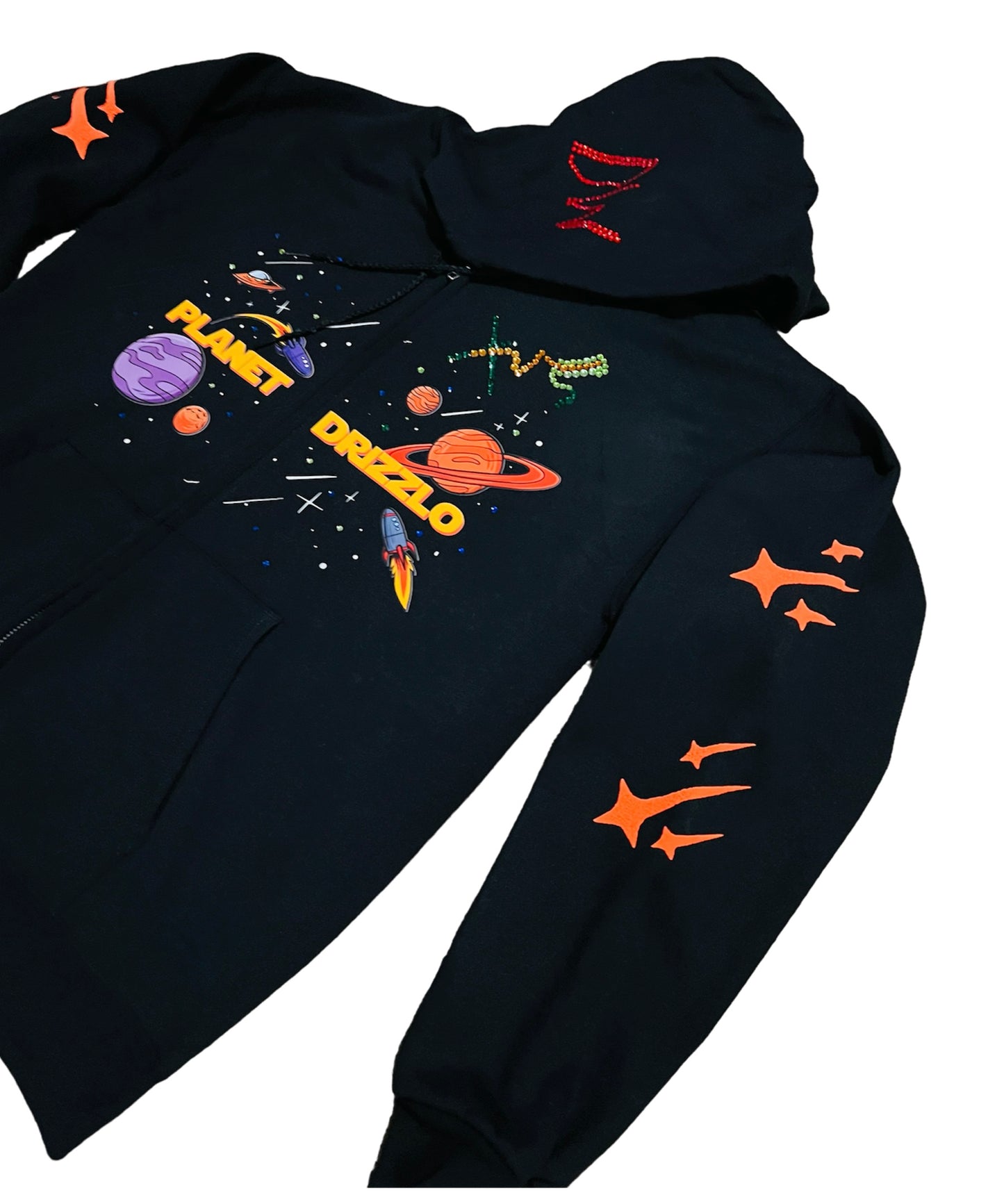 Planet Y2K Rhinestone UFO Jacket- BLK