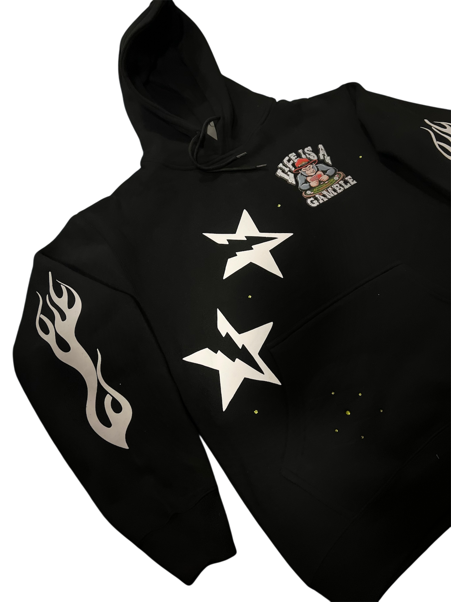 Life Is A Gamble Hoodie- BLK