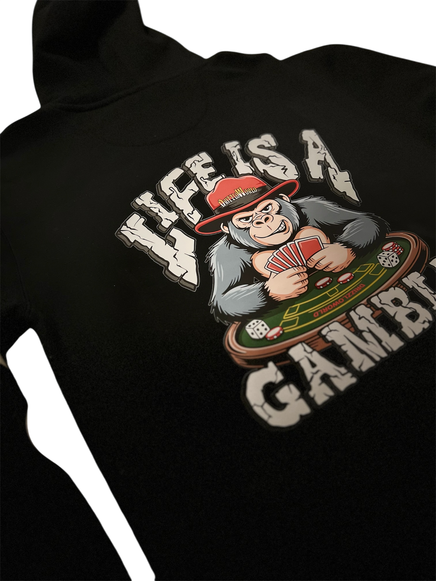Life Is A Gamble Hoodie- BLK