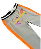 Planet UFO Trackpants- ORANGE/GRY