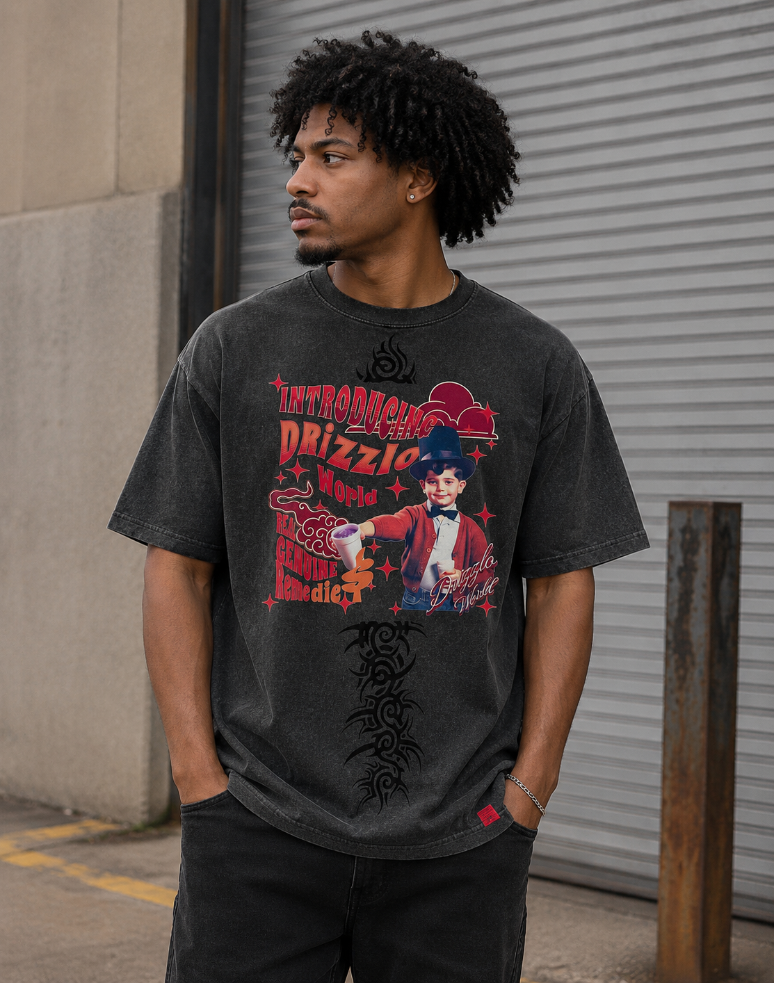 Remedies Graphic Tee-GRY