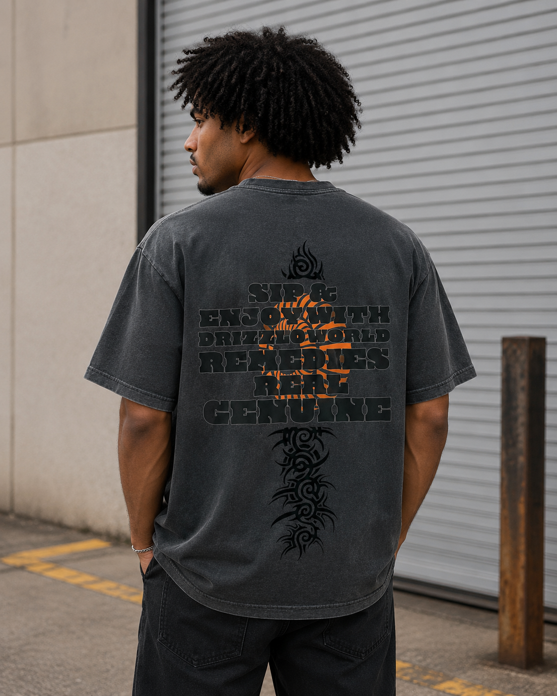 Remedies Graphic Tee-GRY