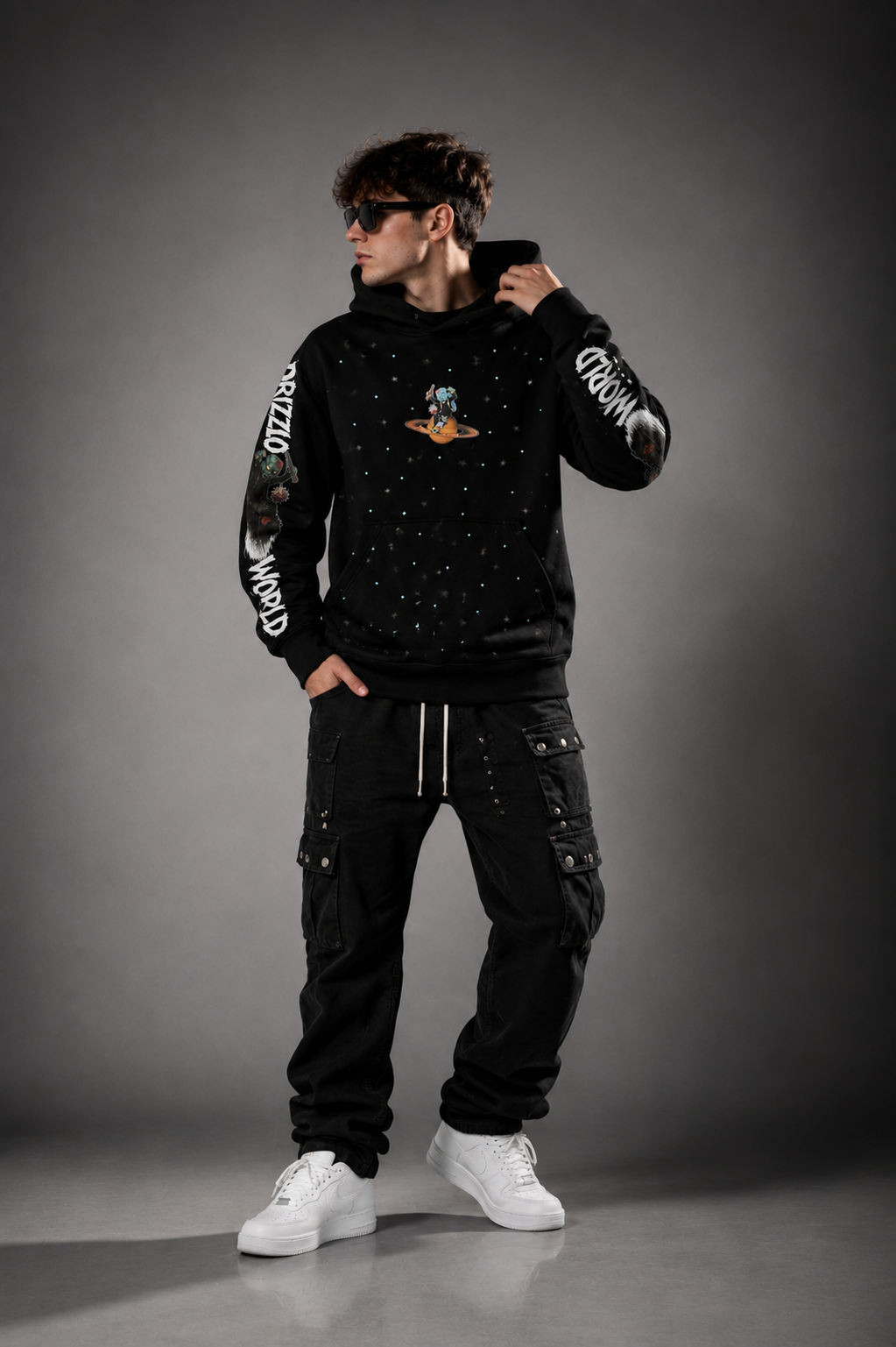 Y2K Zombie Skater Hoodie – DrizzloWorld Streetwear Graphic Pullover