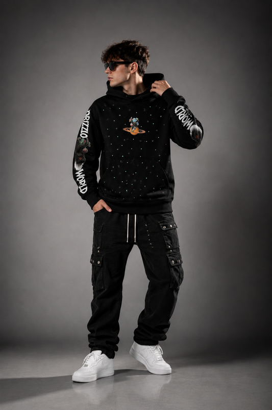 Y2K Zombie Skater Hoodie – DrizzloWorld Streetwear Graphic Pullover