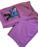 Purple Syrup Fleece Shorts-PRL