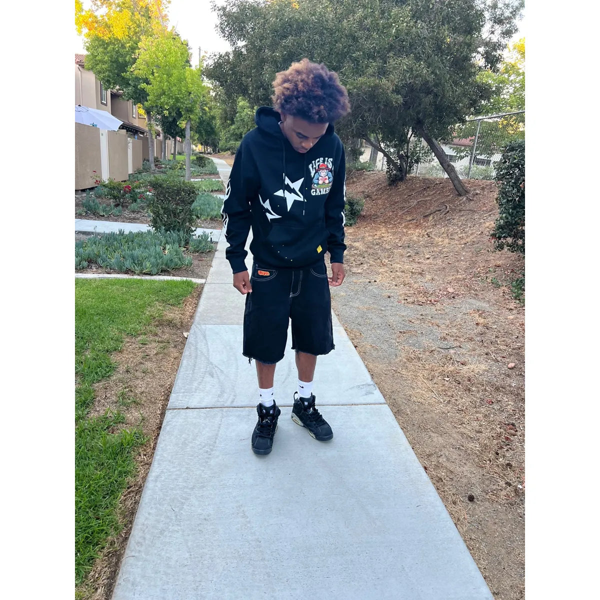 Life Is a Gamble Hoodie – Black Streetwear Graphic Hoodie by DrizzloWorld